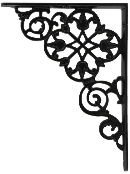 Medium Pennsylvania Dutch Iron Bracket - 8 3/8 inch x 6 3/8 inch.